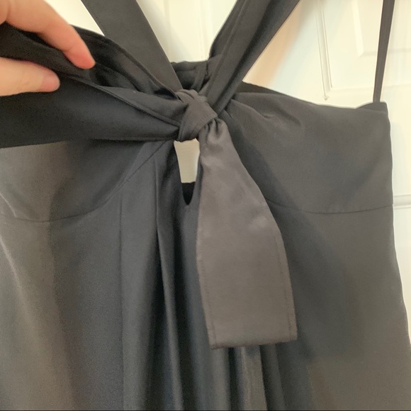 Cynthia Steffe Silk Halter Twist Little Black LBD - Picture 6 of 16